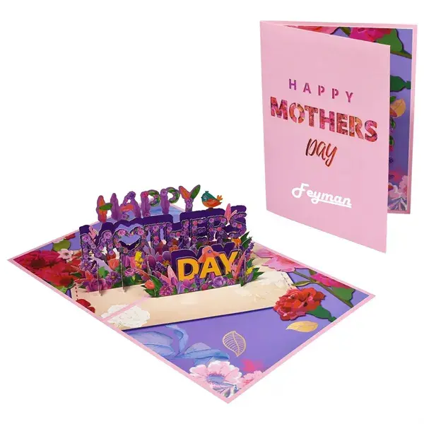 3D Creative Festival Blessings Mother's Day Card