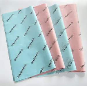 Hot Sale Custom Silver Logo Print Tissue Wrapping Paper for Packaging Clothes Gift