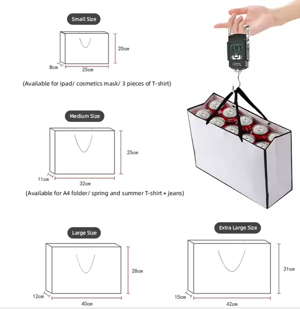 Shopping Paper Bags With Handles Custom Logo 