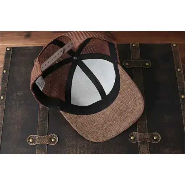 Custom Leather Patch Hat-Golf, Gift for Father's Day,Trucker