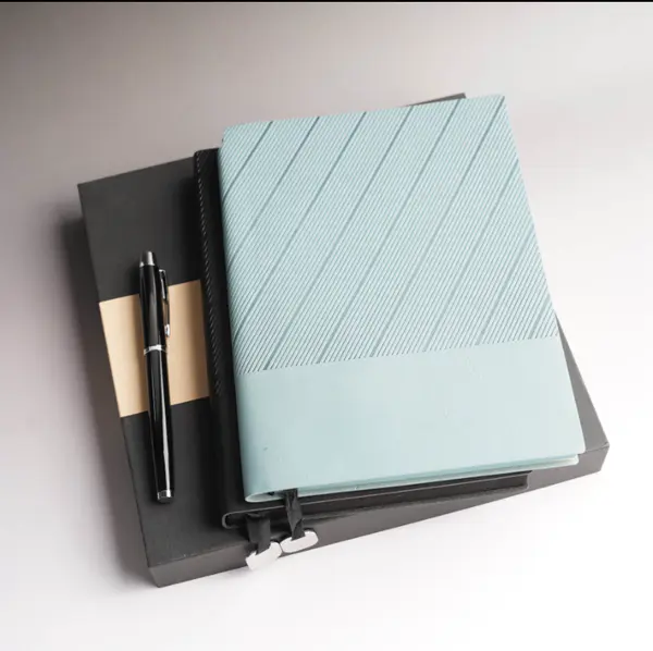 Leather Notebook Pen Set