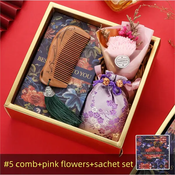 Mothers Day Gift Lady Wooden Comb set