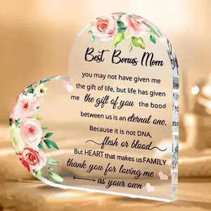 Heart-shaped plaque Mother's Day gift