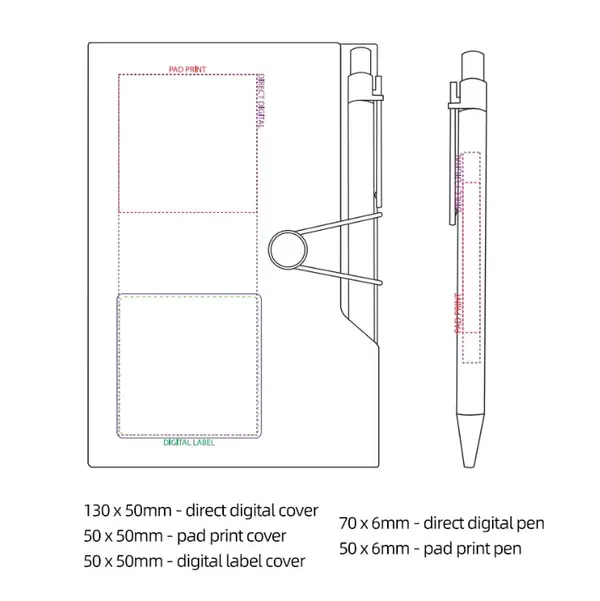 Custom A5 Wood Kraft Paper Memo Pads Planner Stickers Journal Stationery Notebook Set with Pen & Sticky Notes Cover Ideal Gift