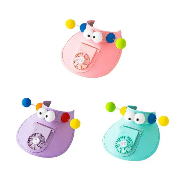 Sun Visor Hat With Fan