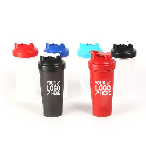 Sports Bottle Custom Logo & Snap Lid Drinks Shaker