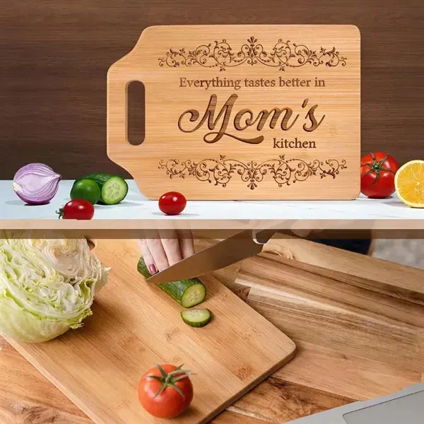 Large mothers day fathers gifts kitchen bamboo cutting board