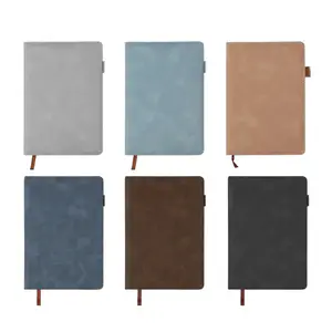 A5 PU Leather Journal Notebook w/ Pen Holder 200 Lined Pages