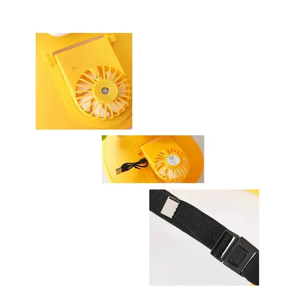 Sun Visor Hat With Fan