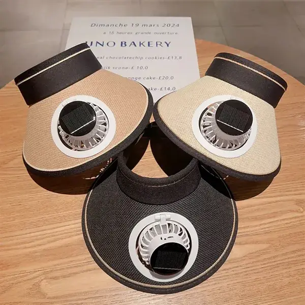 Sun Visor Hats with Fan