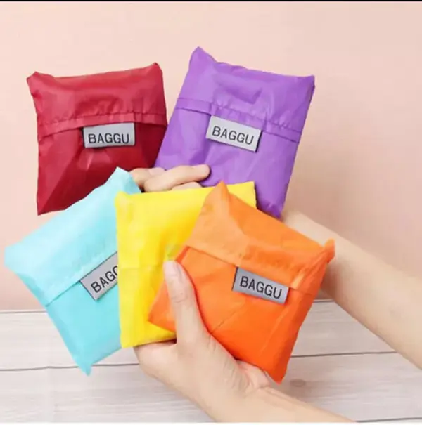 Carry Packaging Reusable Portable Polyester Tote Foldable Recycle Shopping Grocery Reusable Bag