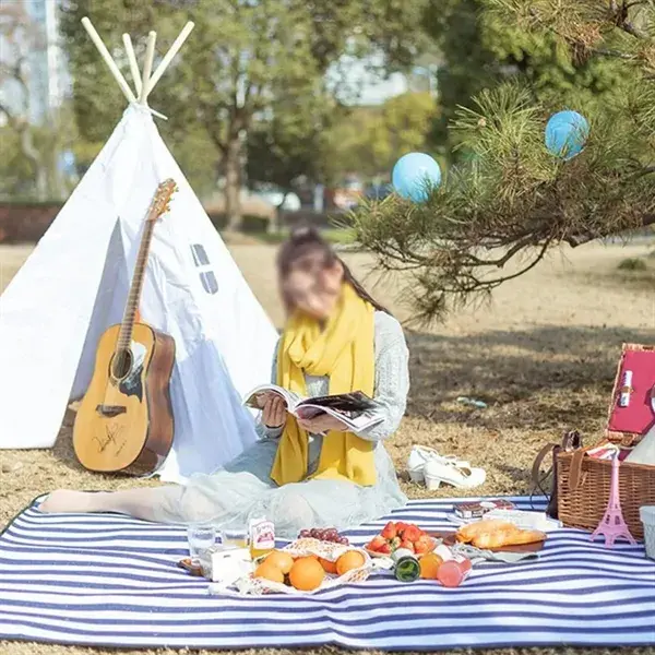 Soft portable waterproof dustproof thick tote picnic mat