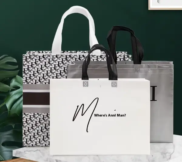 hopping Tote Bag Personalized Promotional Reusable Non Woven Bag