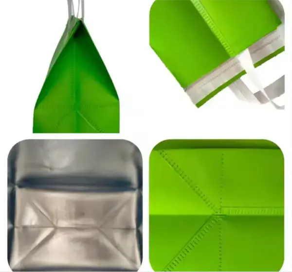 Non Woven Aluminum Foil Insulated Lunch Box Picnic Tote Bag for Food Delivery