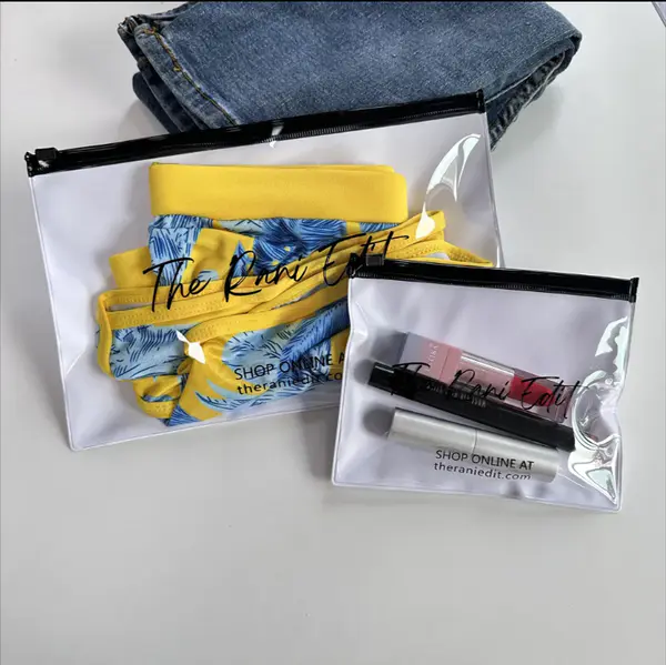 Custom Logo High Quality Plastic Bag Clothes Makeup Packaging Bags