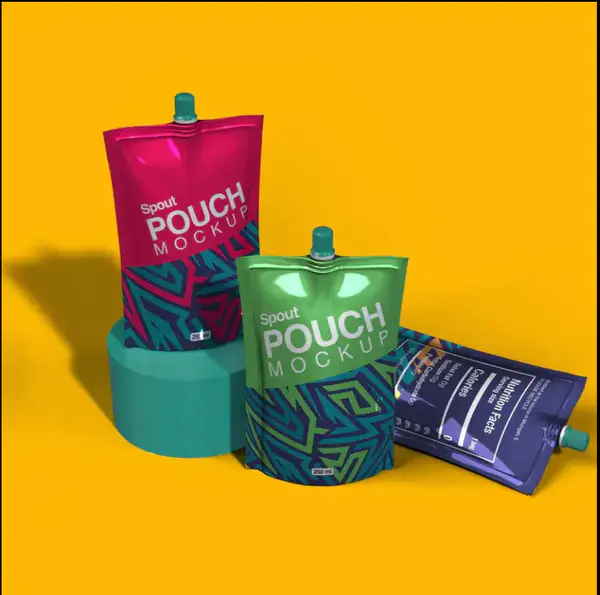 Pouch Manufactur Customized Sachet 100ml 200ml 500ml Water Sachet Bags Biodegradable Spout Pouches